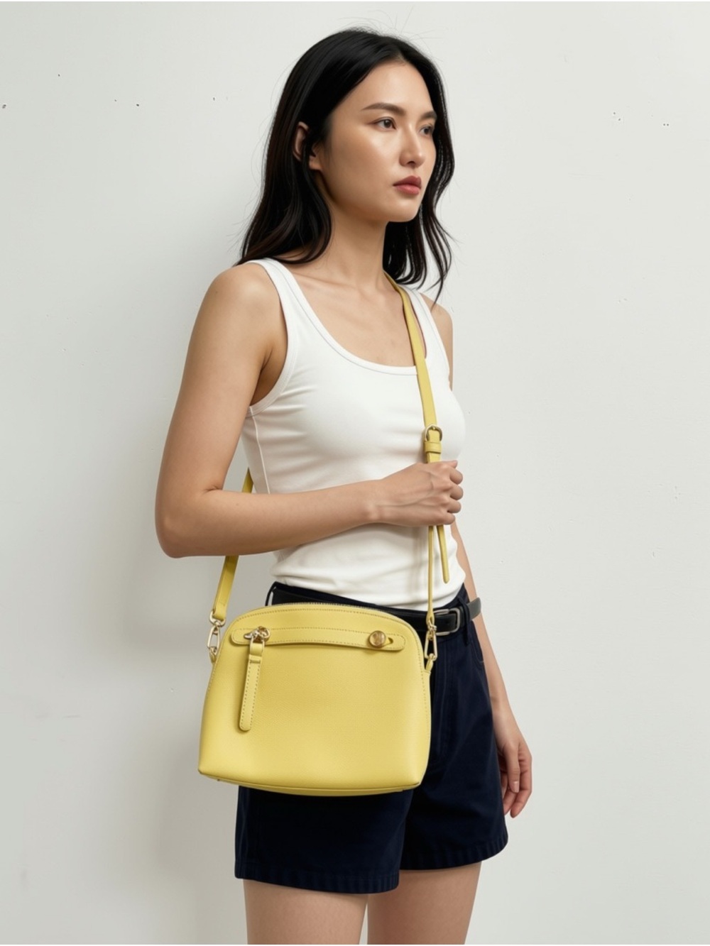 Furla Mini Piper Yellow Crossbody Bag